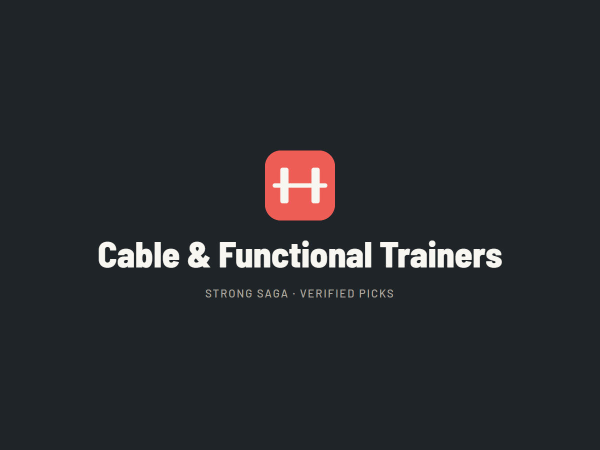 Cable & Functional Trainers. Strong Saga category image