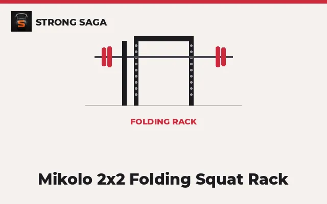 Mikolo 2x2 Folding Squat Rack